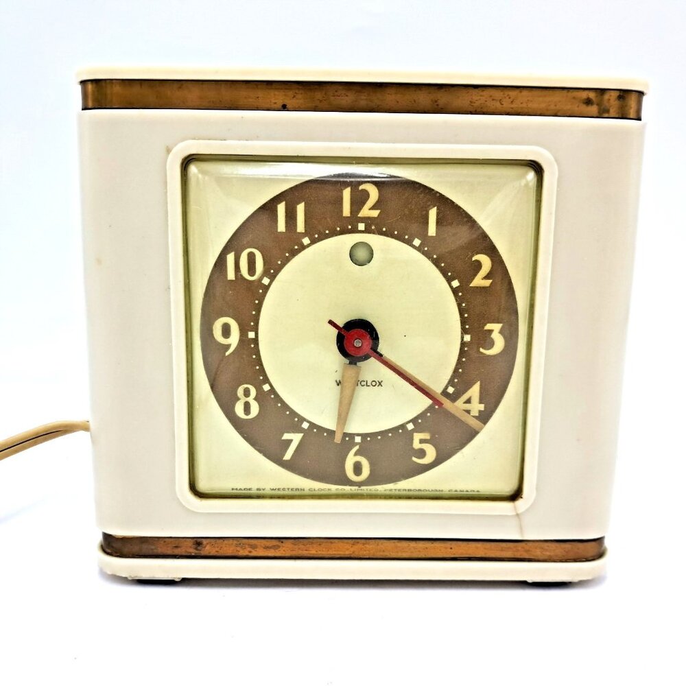 Westclox Canada Electric Alarm Clock- Model S4-C - 1936-Power Out Indicator